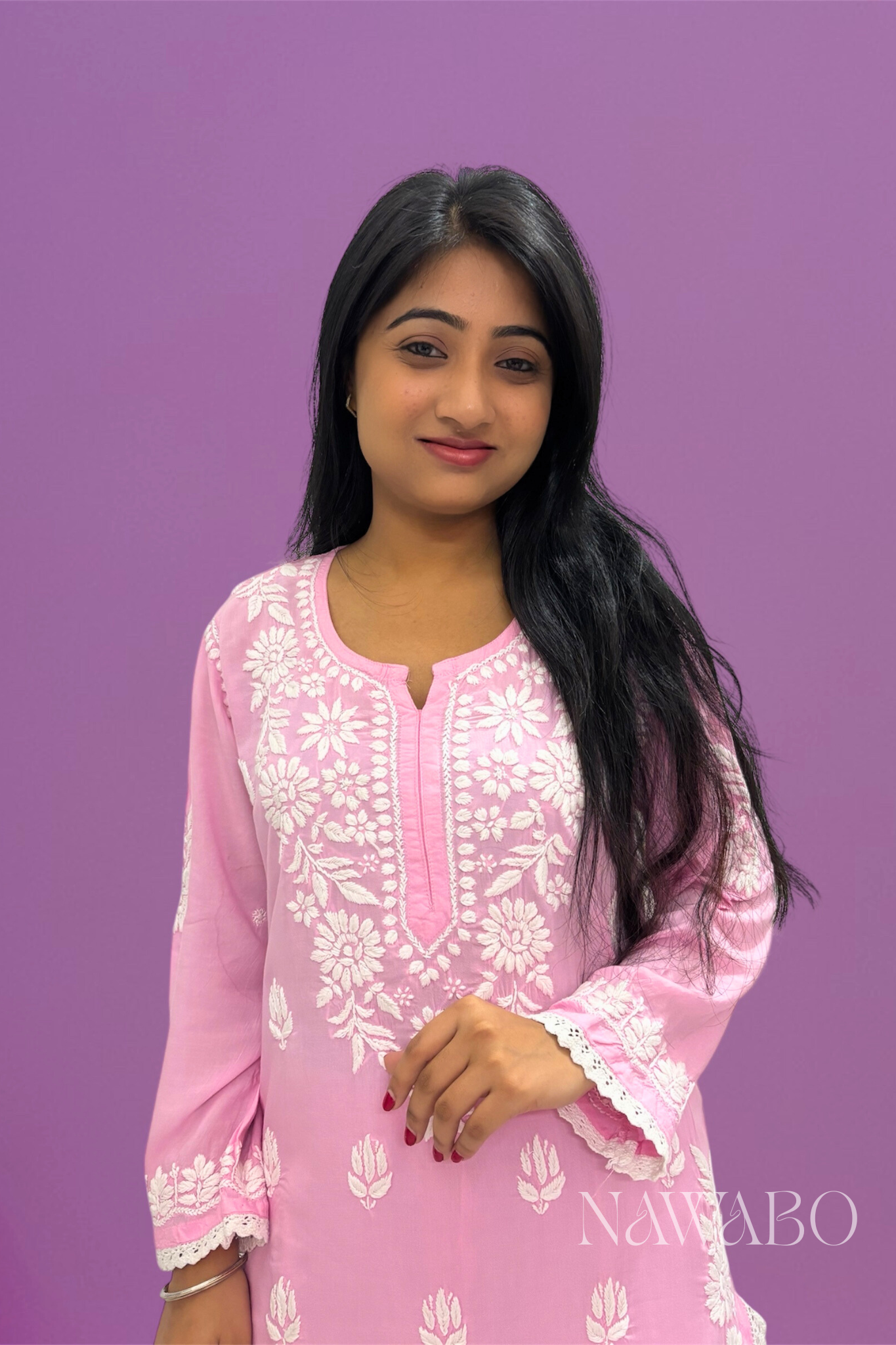 Chikankari Blush Pink Garara Set