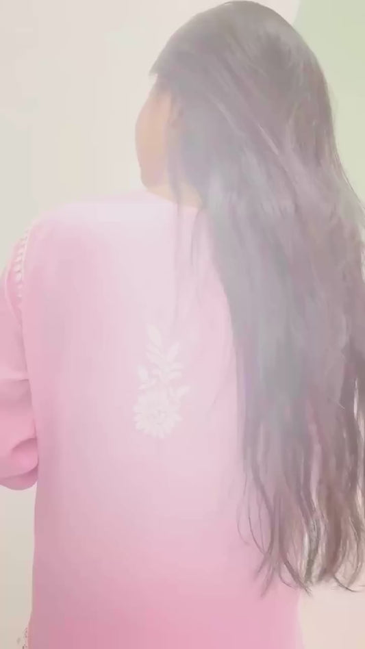 Chikankari Blush Pink Garara Set